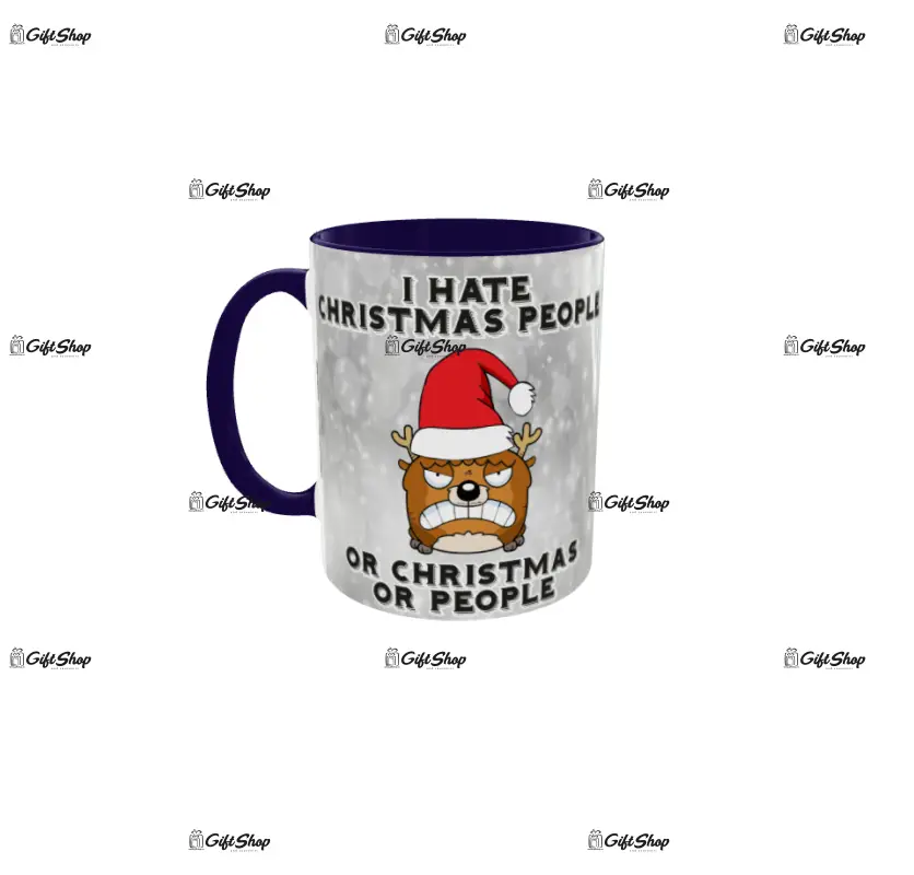 I hate christmas, cana din ceramica, 330ml, model cgs1806